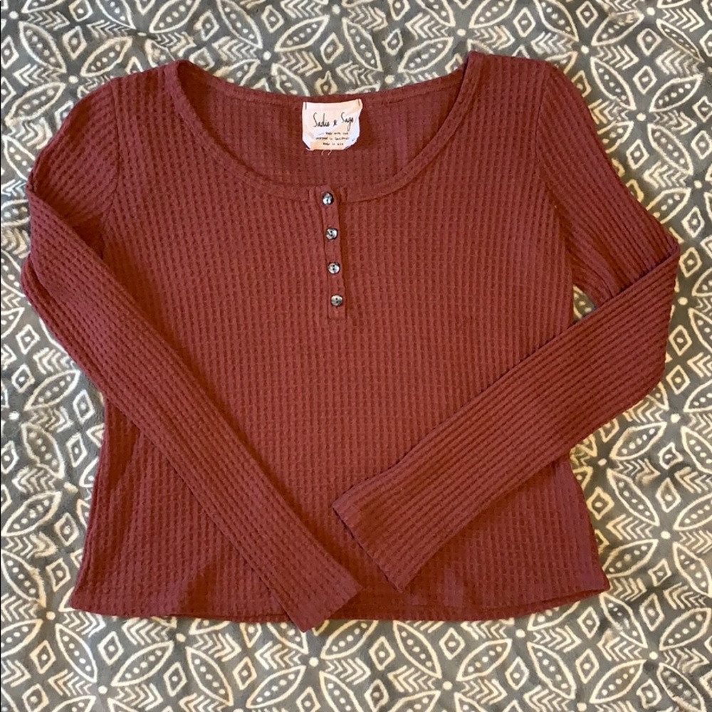Long sleeve button up shirt